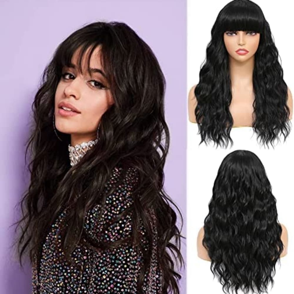 Black Brown Beauty Waves Full Wig