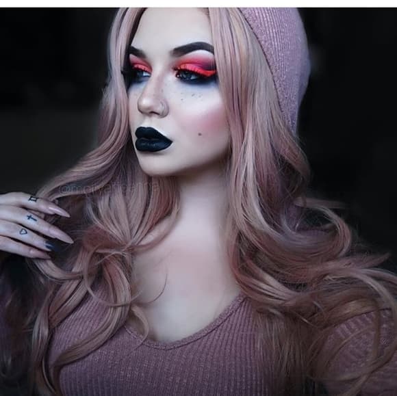 Beautiful Pink Peach Lace Front Wig - Thumbnail 6