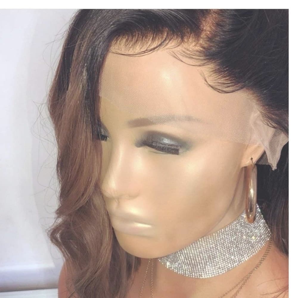 Preplucked Beautiful Ombre Remy Lace Front Wig