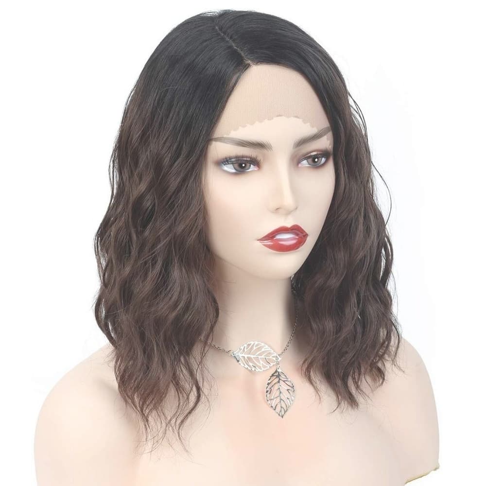 Dark Wavy Brown Lace Front Wig
