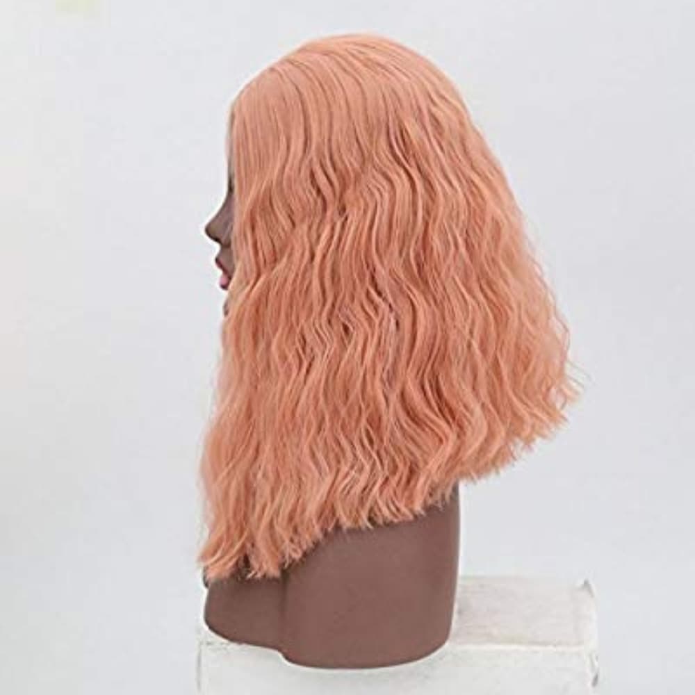 Peach Pink Beauty Lace Front Wig - Thumbnail 2