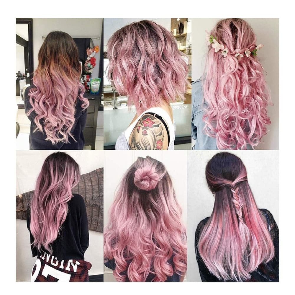 Pink Full Head Clip in Extension - Thumbnail 3