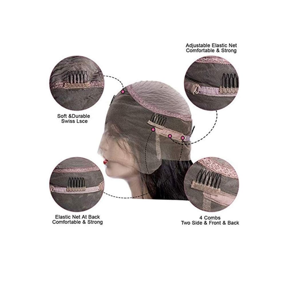 Virgin Brazilian 360 Lace Front Wig 16-18 in - Thumbnail 2