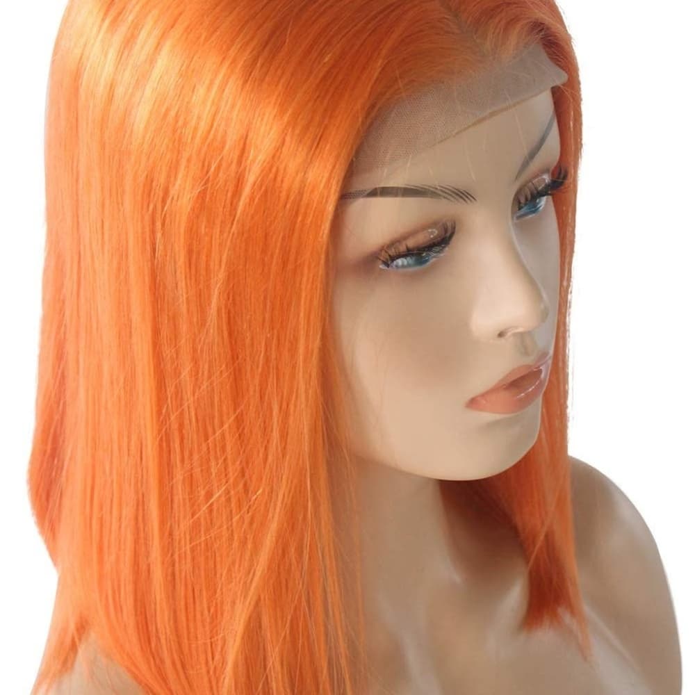 Orange Beauty Bob Wig 8-10 inches - Thumbnail 5