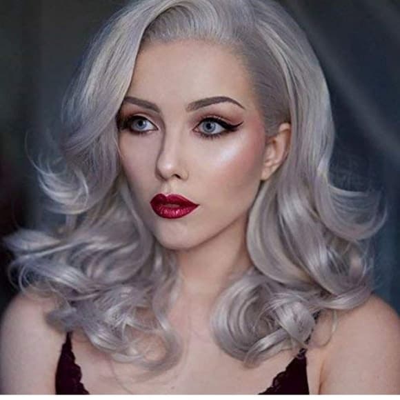 Gray Beauty Lace Front Wig - Thumbnail 7