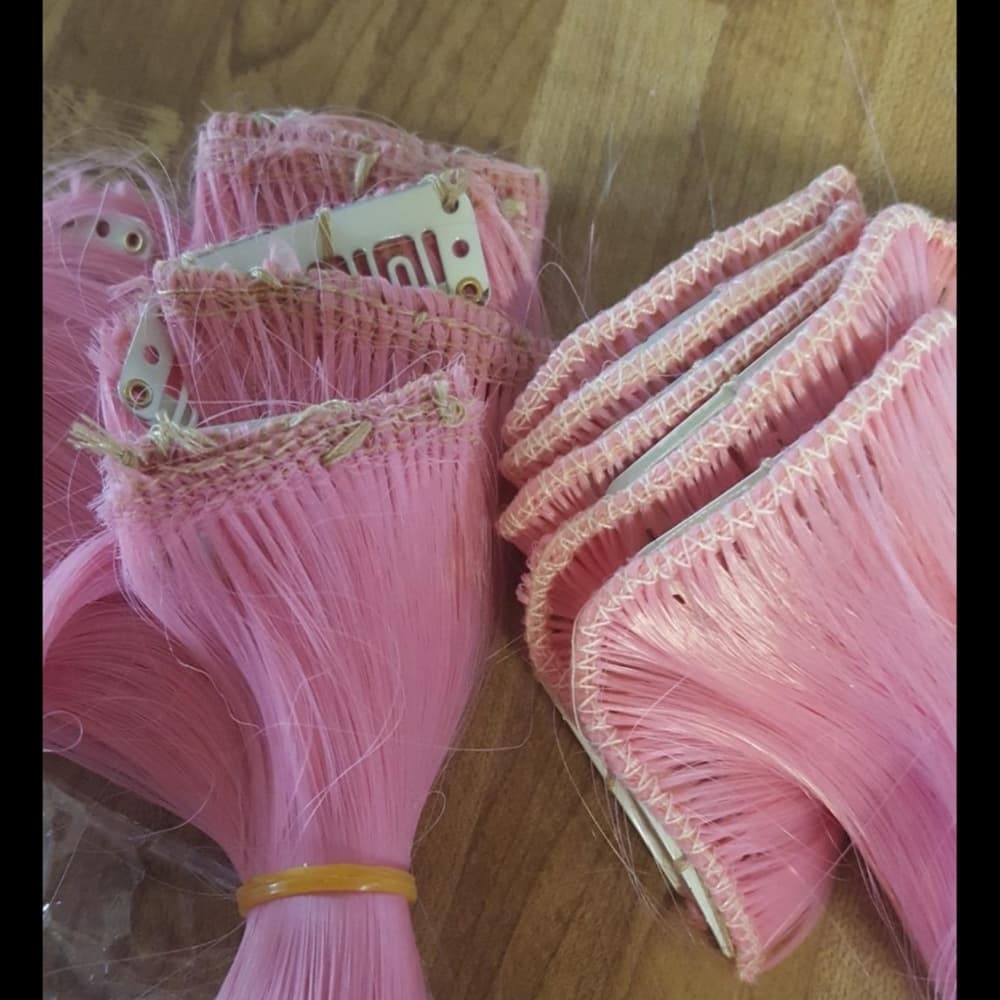 Pink Full Head Clip in Extension - Thumbnail 6