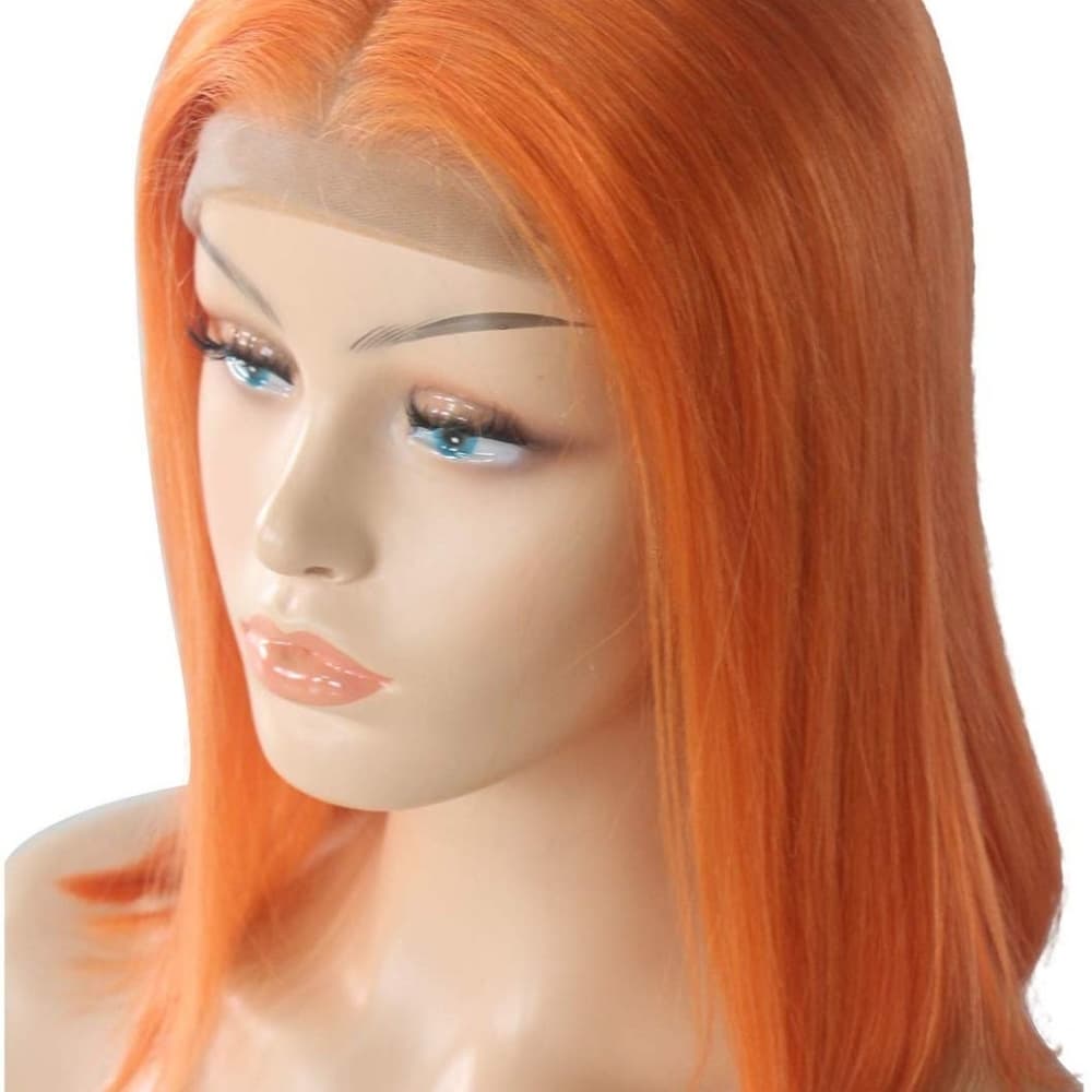 Orange Beauty Bob Wig 8-10 inches - Thumbnail 4