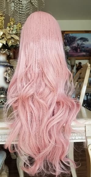 Pink Peach Beauty Lace Front Wig - Thumbnail 9