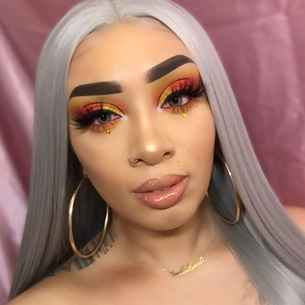 Gray Ash Blonde Lace Front Wig - Thumbnail 4