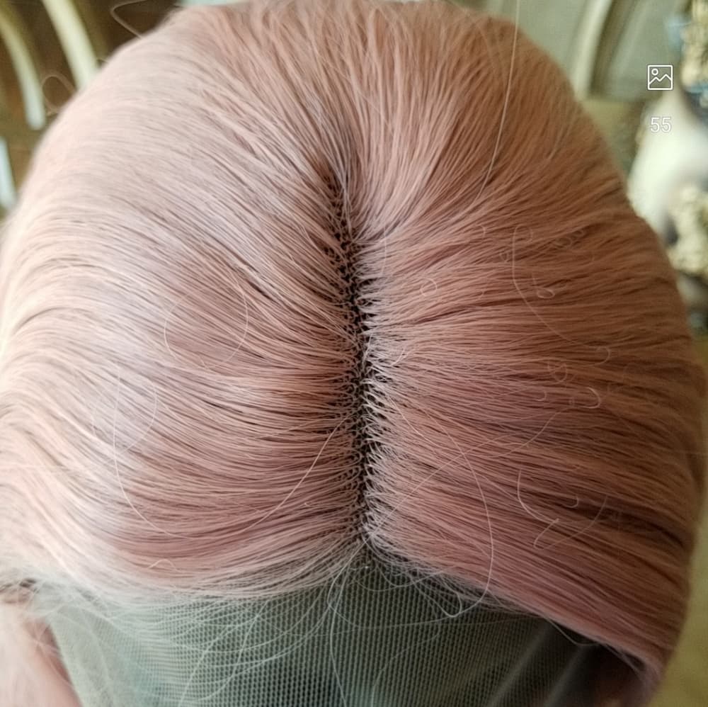 Pink Peach Beauty Lace Front Wig - Thumbnail 6