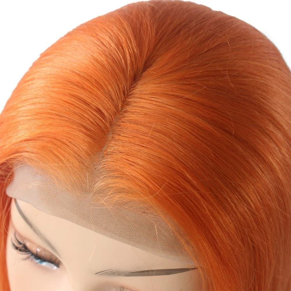 Orange Beauty Bob Wig 8-10 inches - Thumbnail 3