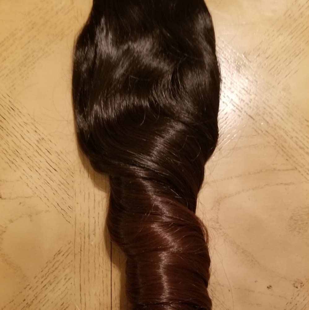 Black to Brown Full Head Clip in Extension - Thumbnail 2