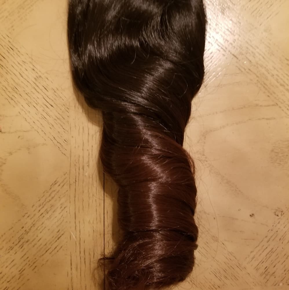 Black to Brown Full Head Clip in Extension - Thumbnail 3