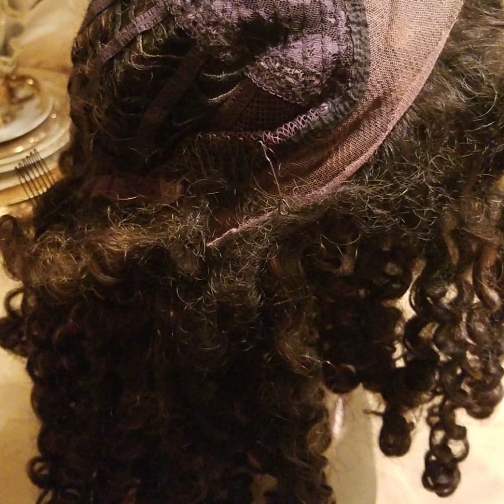 Used Curly lace Front Wig #1b/30 - Thumbnail 5