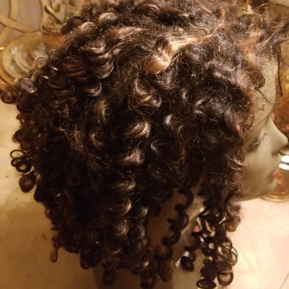Used Curly lace Front Wig #1b/30 - Thumbnail 3