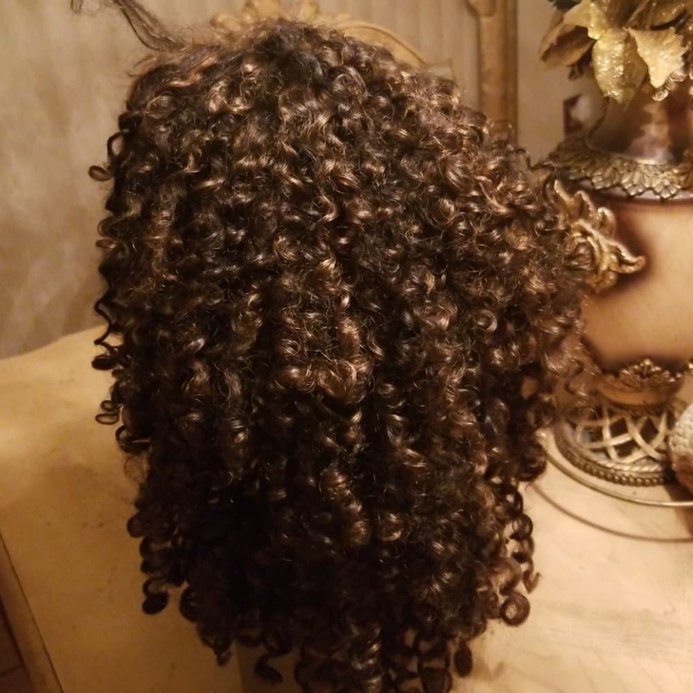 Used Curly lace Front Wig #1b/30 - Thumbnail 7