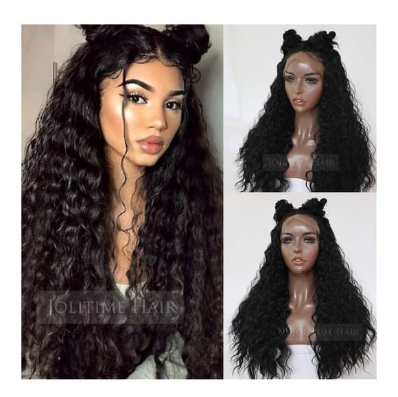Curly Wave Lace Front Wig - Thumbnail 6