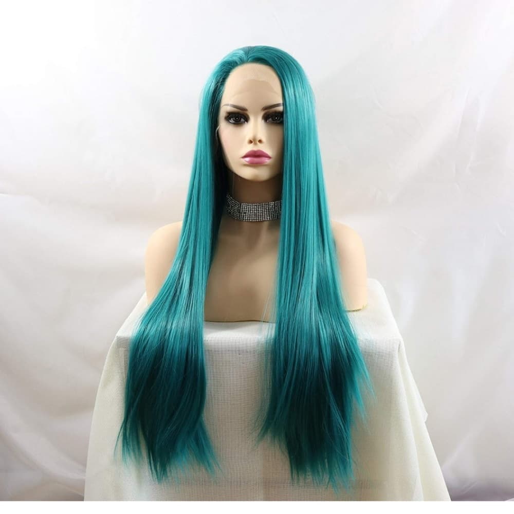 Turquoise Beauty Lace Front Wig 22-26 inches - Thumbnail 4