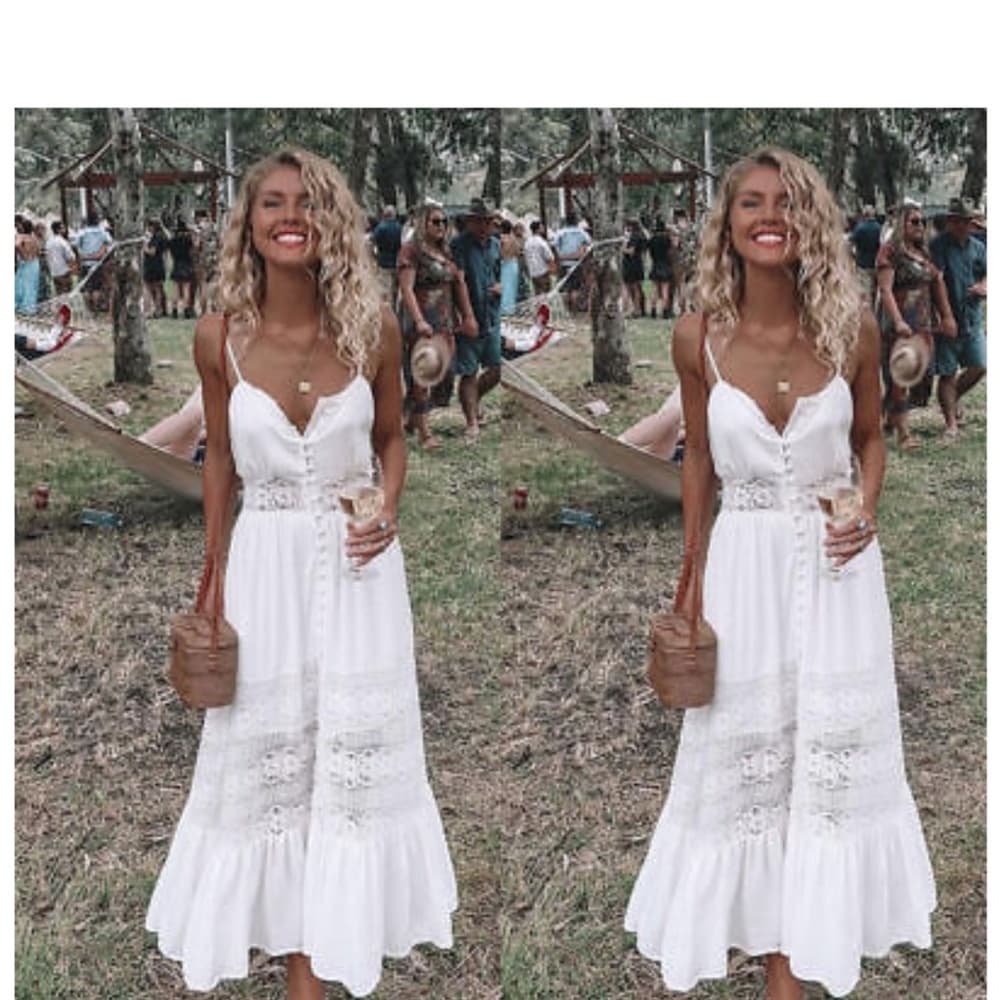 White Goddess Beauty Dress - Thumbnail 3