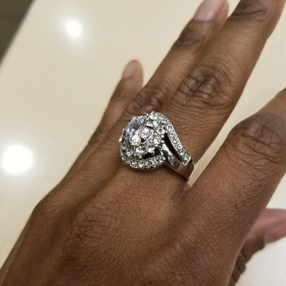 Beautiful Silver Plated Ring - Thumbnail 6