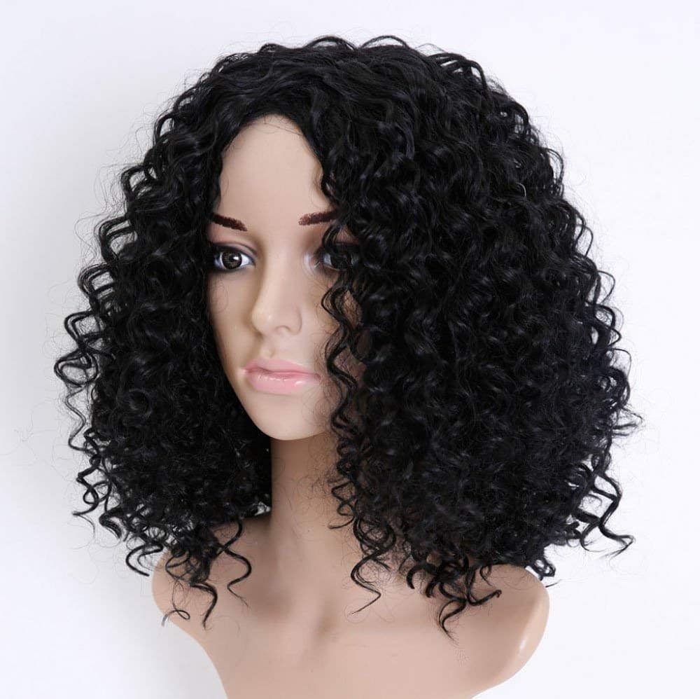 Black Curly Beauty Wig - Thumbnail 4