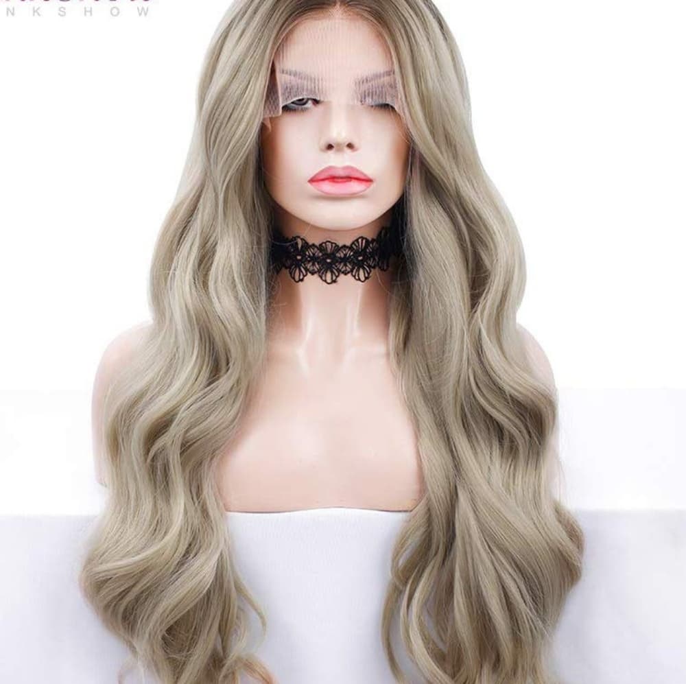 Ash Blonde Beauty Lace Front Wig - Thumbnail 3