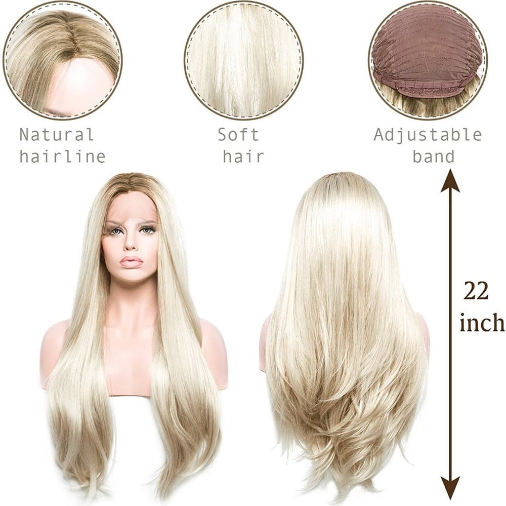 Blonde Ombre Lace Front Wig - Thumbnail 4