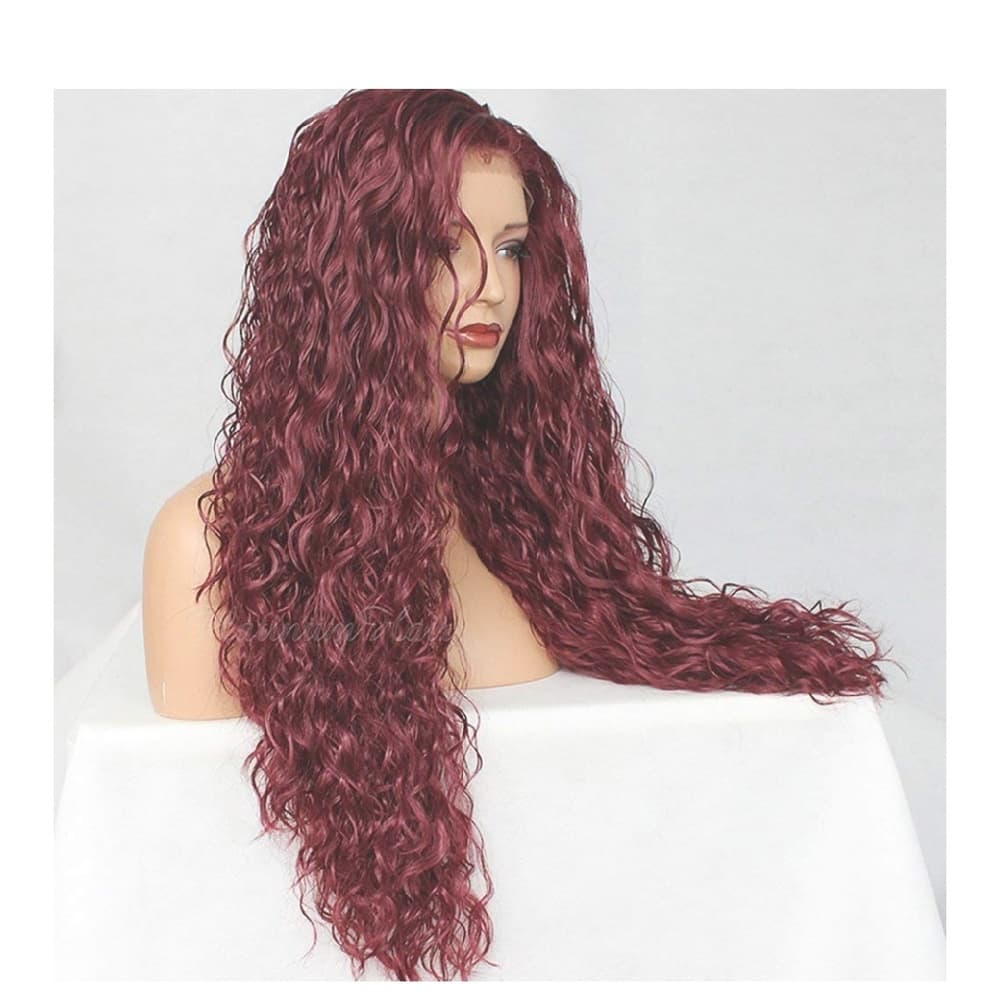 Red Water Wave Beauty Lace Front Wig 22-26 inches! - Thumbnail 5