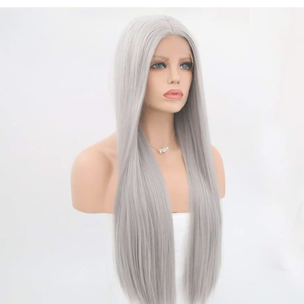 Gray Beauty Lace Front Wig - Thumbnail 2