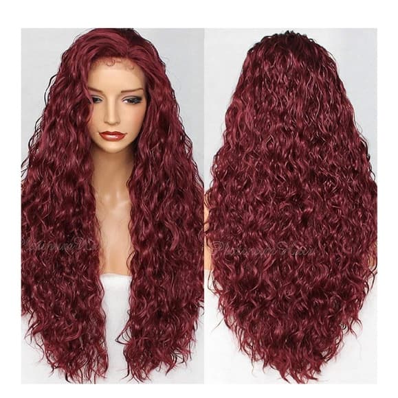Red Water Wave Beauty Lace Front Wig 22-26 inches! - Thumbnail 7