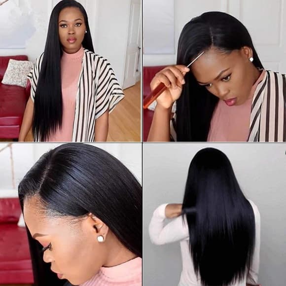 Yaki Straight Lace Front Wig - Thumbnail 6