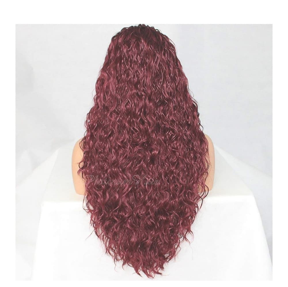 Red Water Wave Beauty Lace Front Wig 22-26 inches! - Thumbnail 3