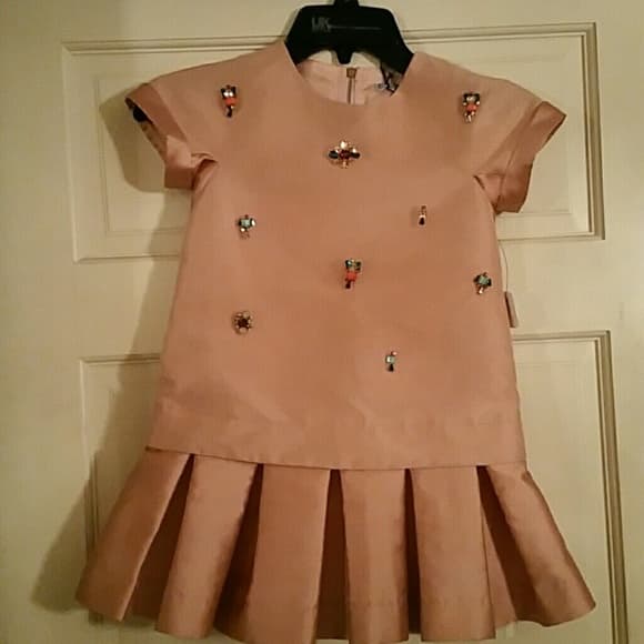 Pink Beautiful Children Dress NWT Made in Italy!! - Thumbnail 4