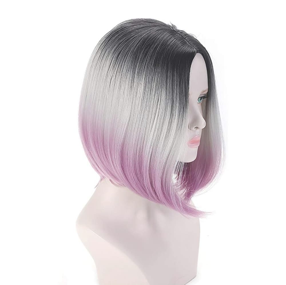 Ombre Black Pink Wig
