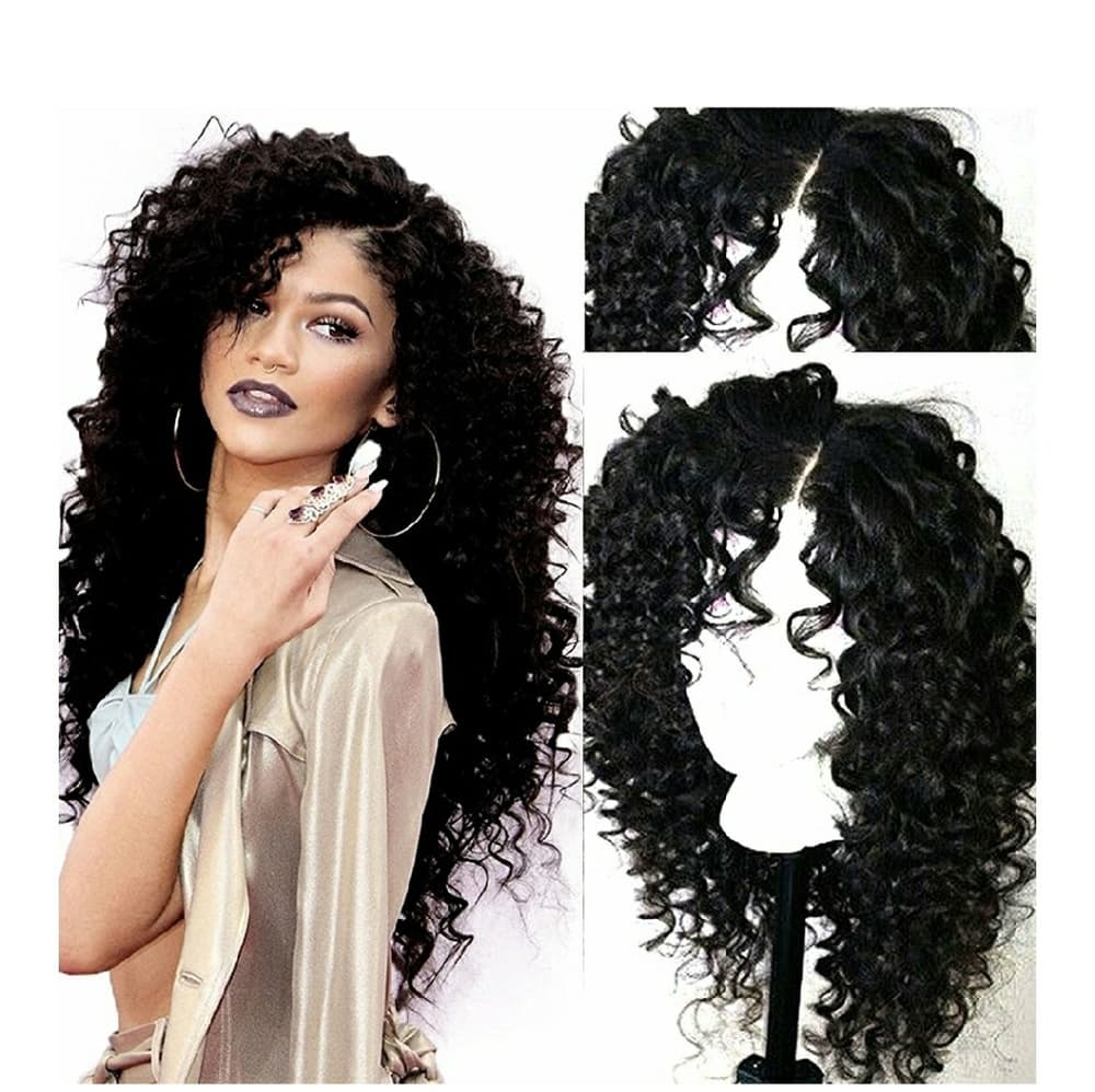 Curly Wavy Lacefront Wig 22-24inches - Thumbnail 3