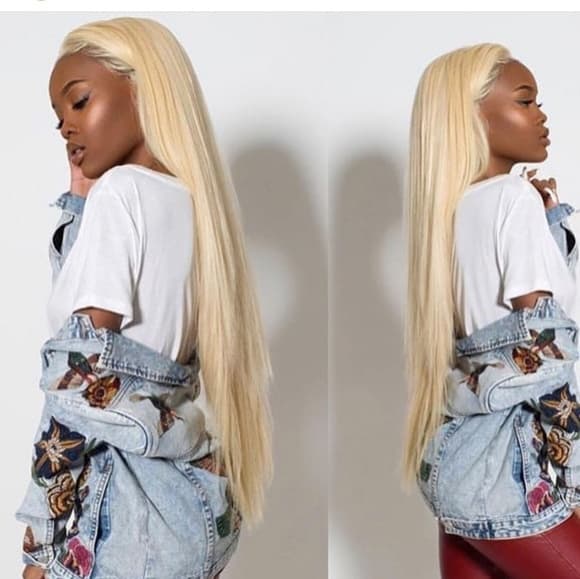 Blonde Straight Beauty Lace Front Wig - Thumbnail 2