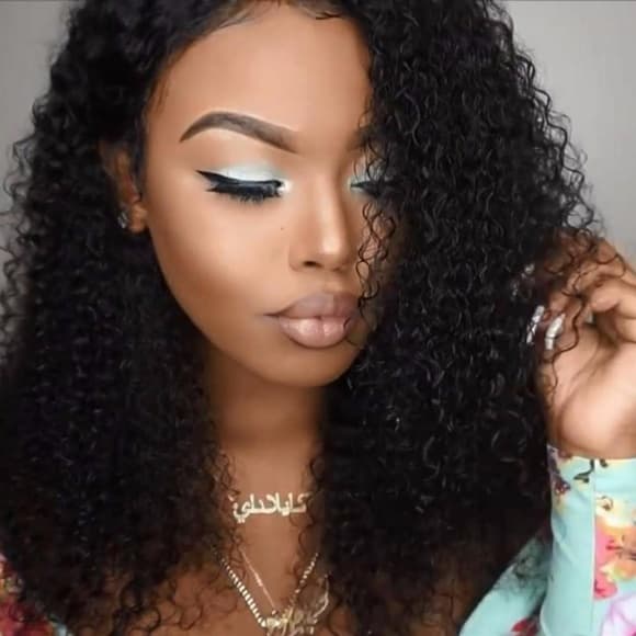 Virgin Deep Wave Beauty Lace Wig 18-20 inches - Thumbnail 5