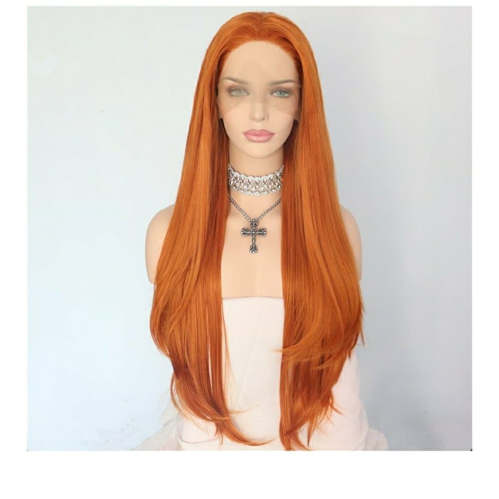 Orange Red Beauty LaceFront Wig 22-26 inches!! - Thumbnail 3
