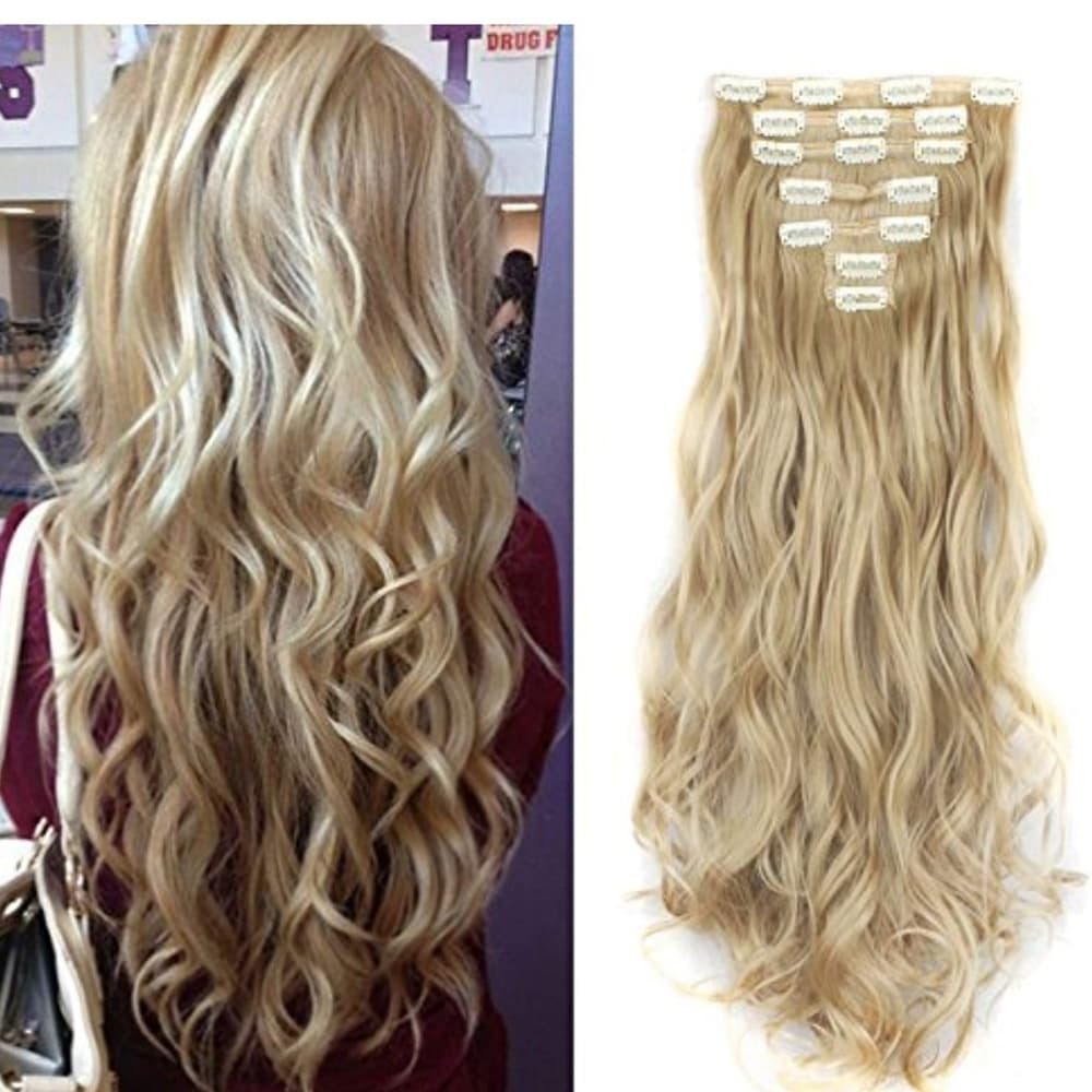 Blonde Full Head clip in Extension