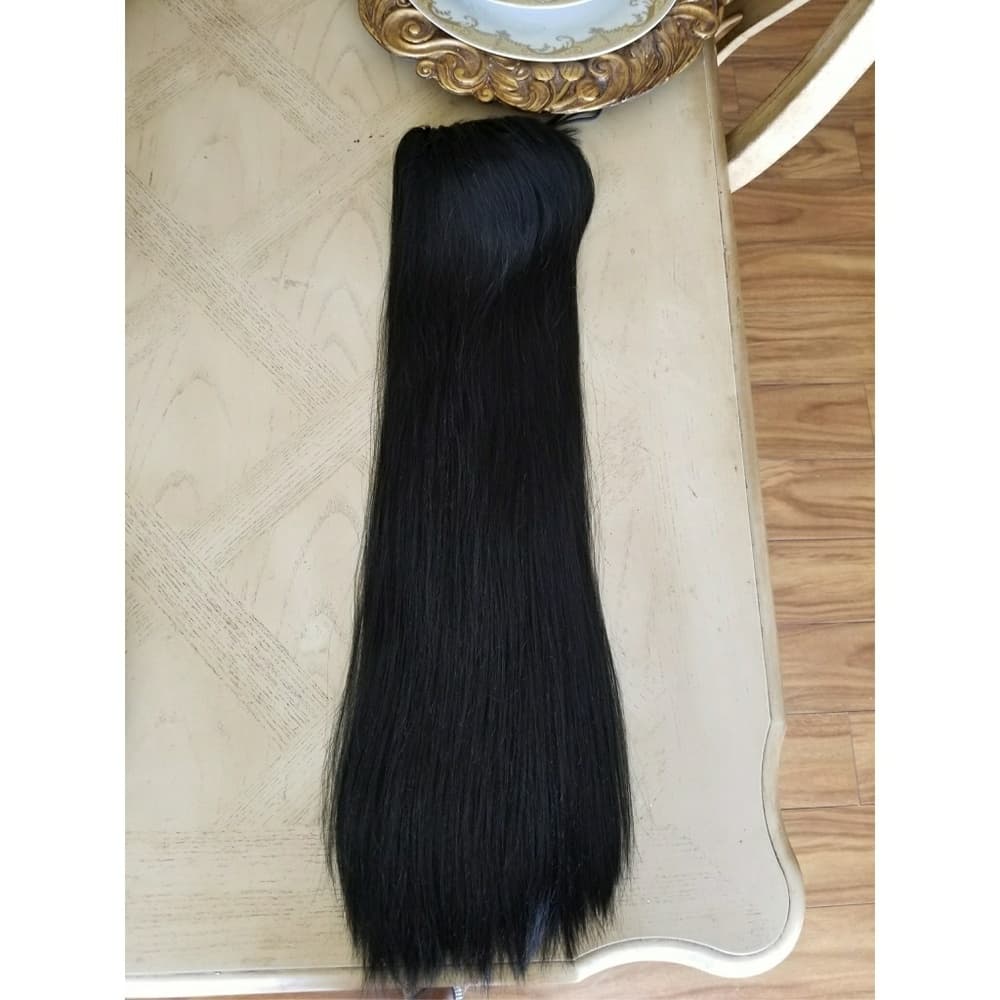 Black Drawstring Ponytail