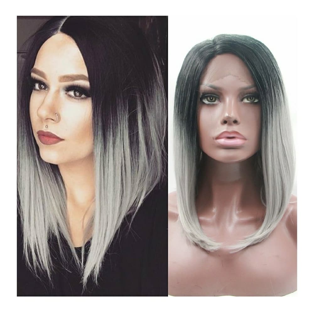 Ombre Black Beauty LaceFront Wig!! - Thumbnail 5