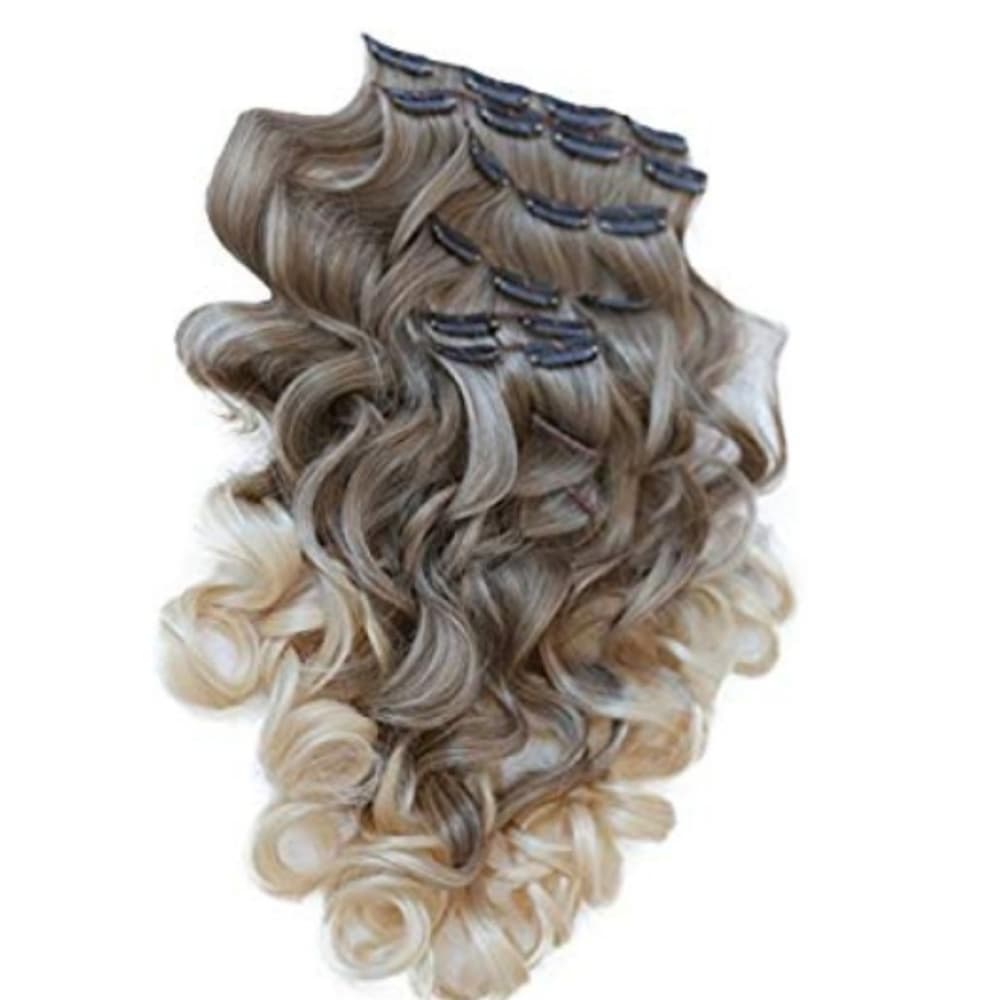 Ombre Blonde Full Head clip in Extension - Thumbnail 3