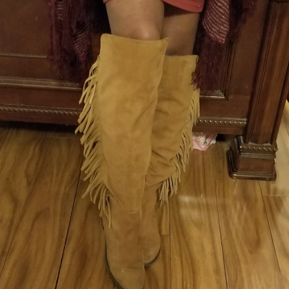 Fringe Brown Beauty Boots size 7 - Thumbnail 4