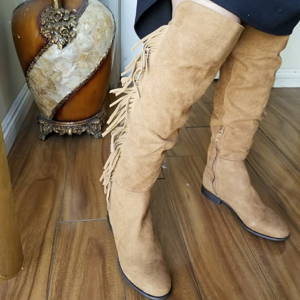 Fringe Brown Beauty Boots size 7