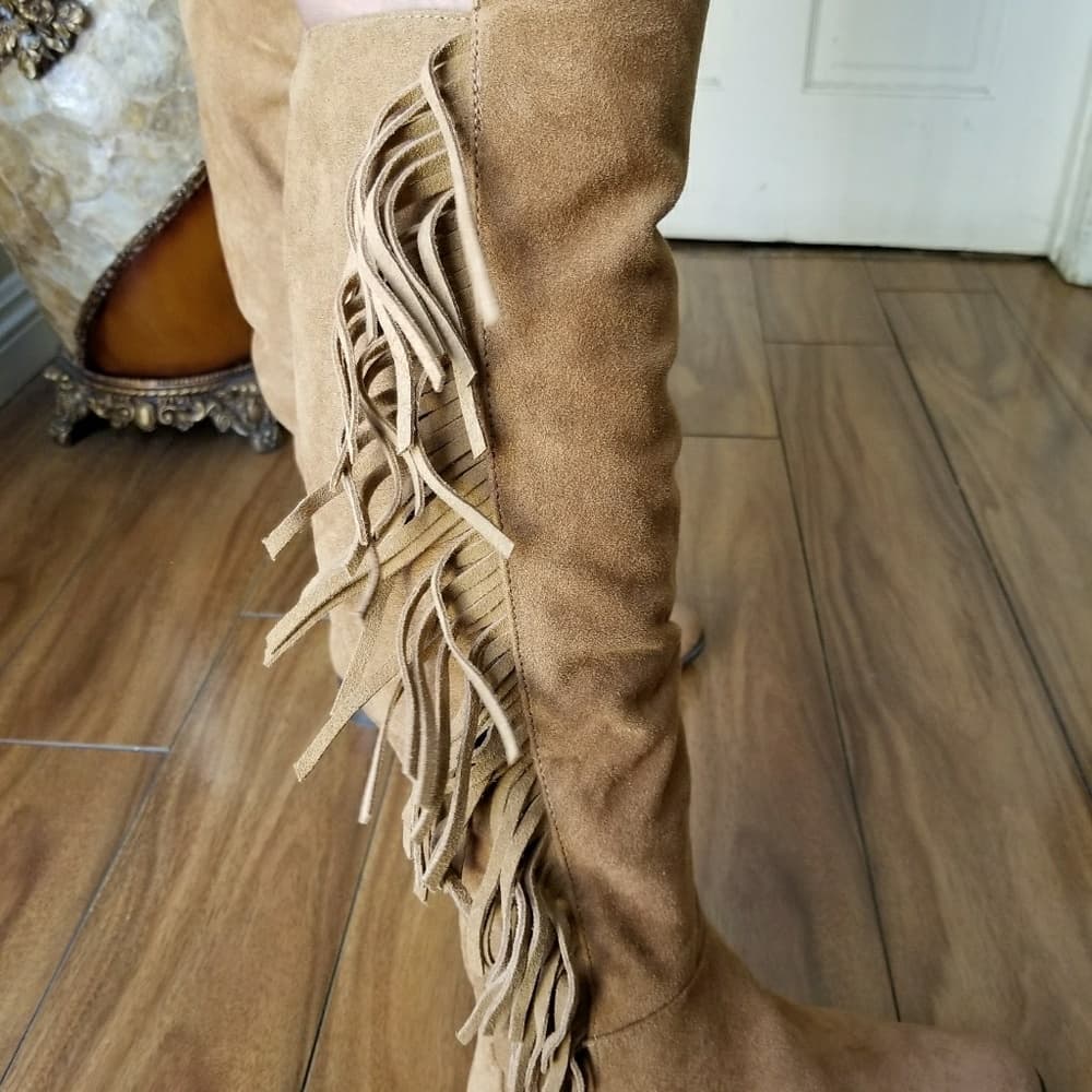Fringe Brown Beauty Boots size 7 - Thumbnail 3