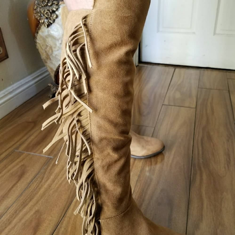 Fringe Brown Beauty Boots size 7 - Thumbnail 6