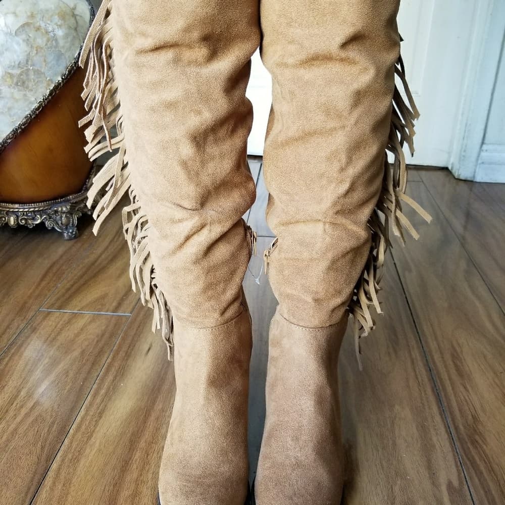 Fringe Brown Beauty Boots size 7 - Thumbnail 2