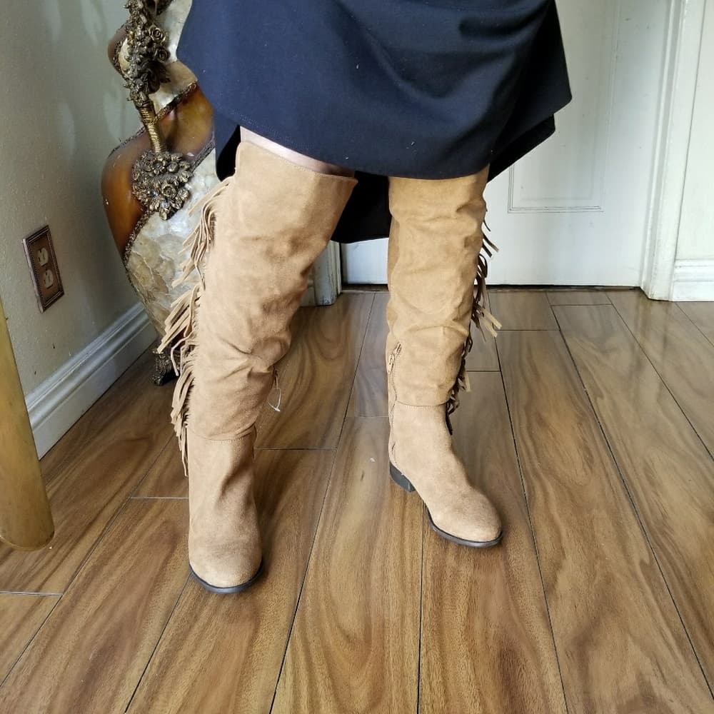 Fringe Brown Beauty Boots size 7 - Thumbnail 5