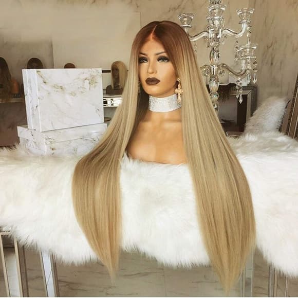 Ombre Lace Front Wig - Thumbnail 4