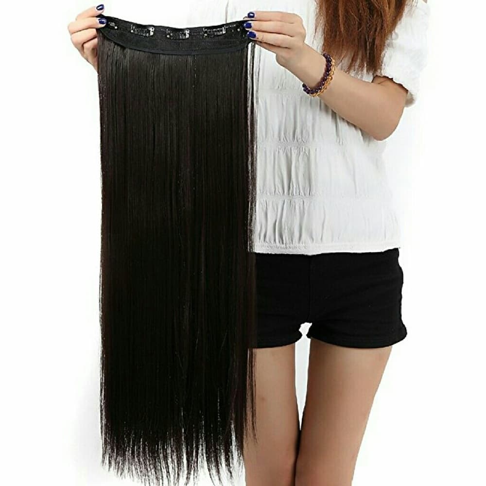 Black One Piece Clip In Extension 24-26 inch